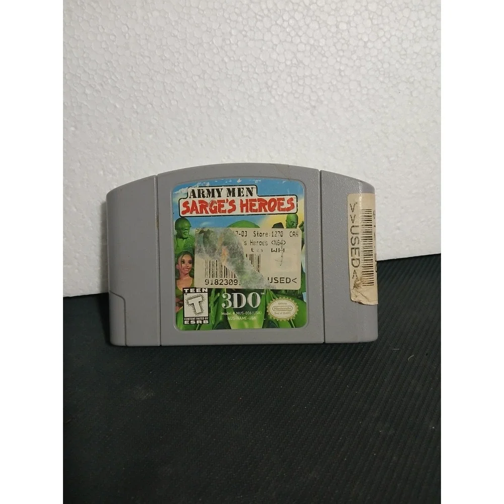 Nintendo 64 N64 Sarge's Heroes Cartridge